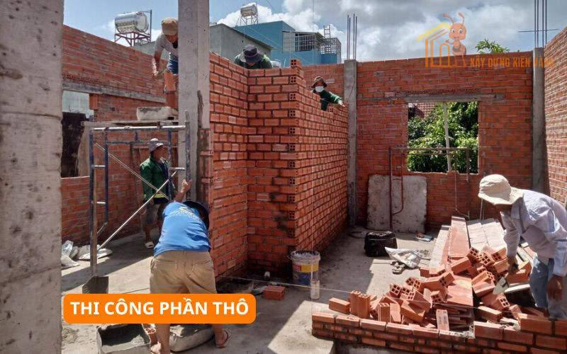 Thi công phần thô Thi công phần thô